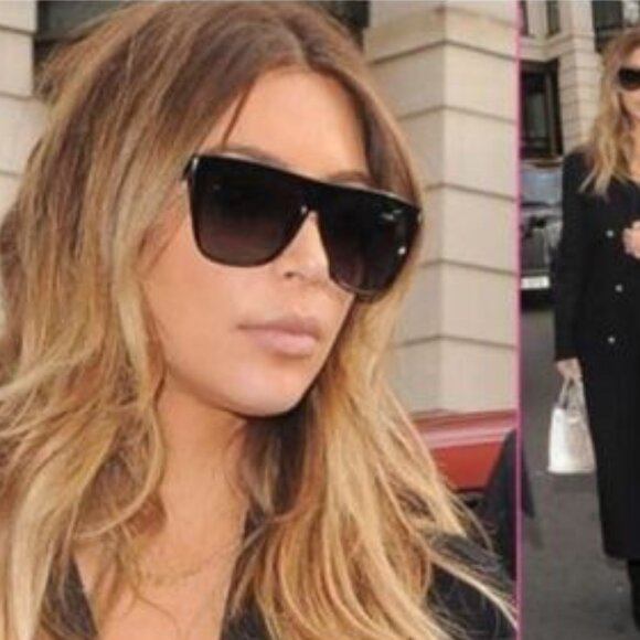 Saint Laurent SL1 010 Square Sunglasses - Havana/Black/Grey - Picture 6 of 12